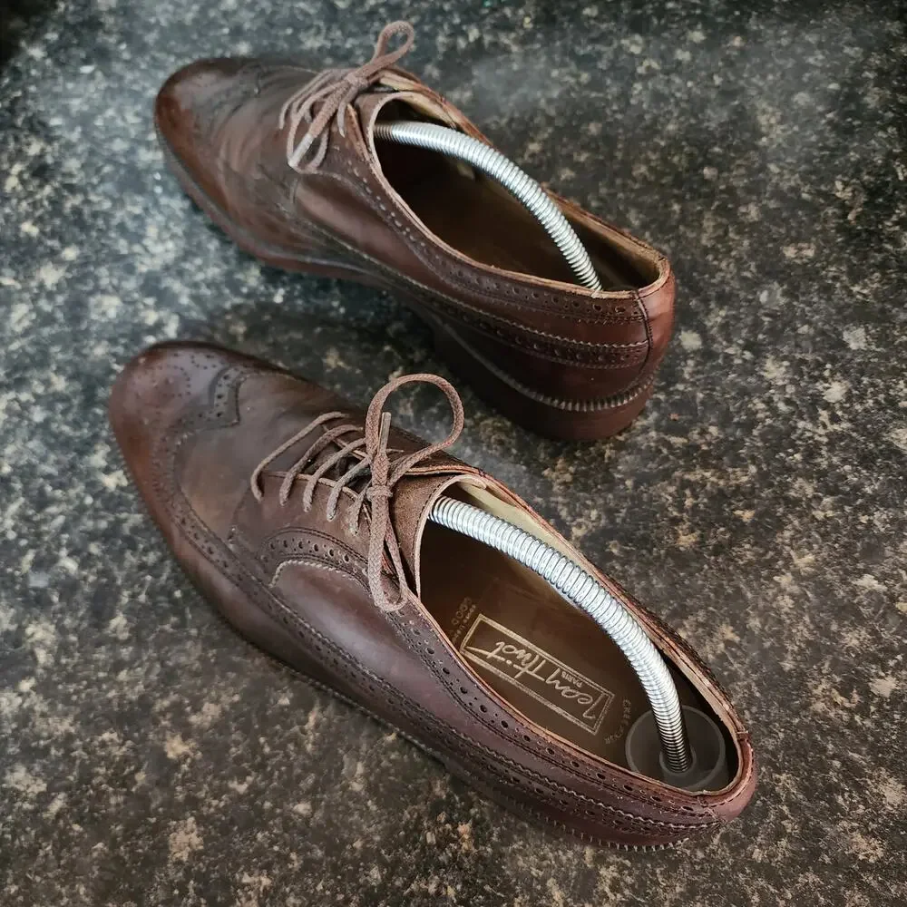 Jean Thiot Men's Oxford Shoes Tips Floral design size 9